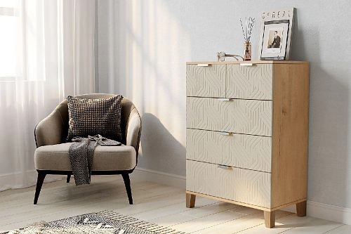 Комод Марвин Йорк 21 фрезеровка 3 Сантьяго - фото 1