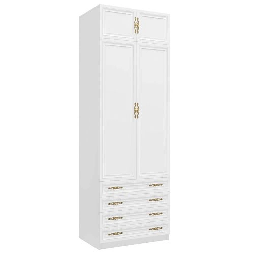 Шкаф распашной Карлос-030 Белый - фото 2