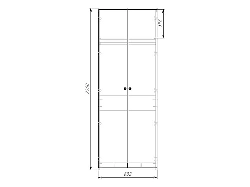 Шкаф распашной Колорадо-2 МДФ - фото 4