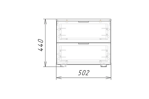 Тумба прикроватная Салерно NEW 2 Графит - фото 5