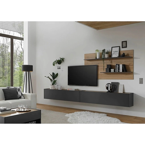 Стенка Анси-3 Антрацит - фото 1