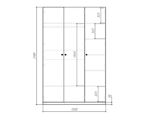 Стенка детская Банни-10 Дуб Мореный - фото 10