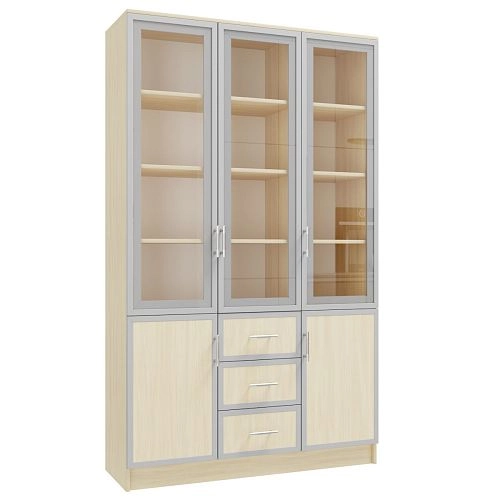 Книжный шкаф Альма-17 Дуб Молочный - фото 3