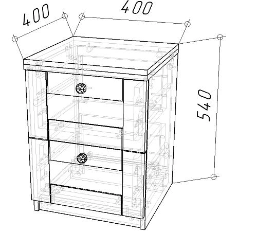 Тумба прикроватная София РАХ-2 - фото 4