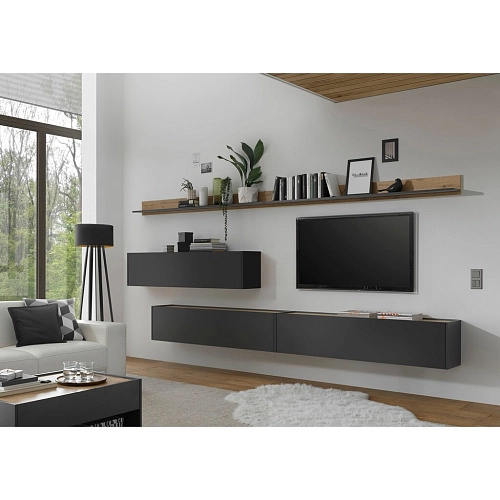 Стенка Анси-10 Антрацит - фото 1