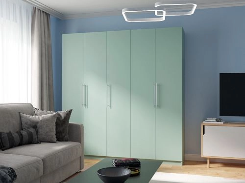 Шкаф распашной Калифорния-5 Пастельный Зеленый - фото 1