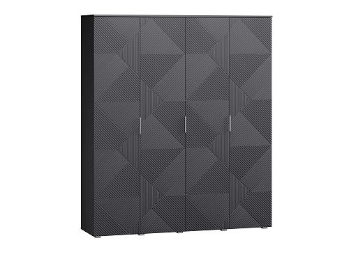 Шкаф распашной Салерно NEW 4 Графит - фото 2