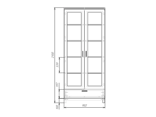 Шкаф распашной Техас-4 МДФ - фото 4