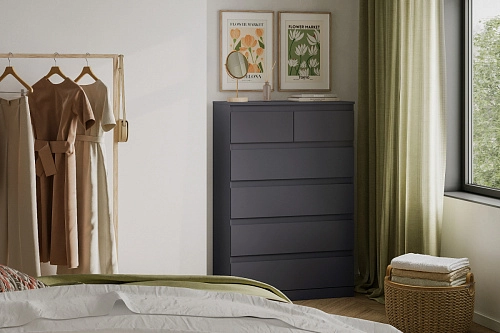 Комод Стефани Мальм-26 Графит - фото 1