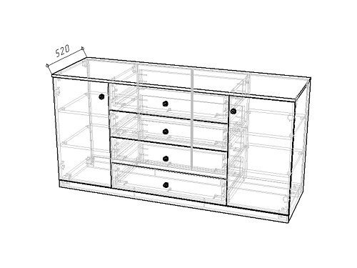 Комод Скарабей-3 Пантано - фото 2