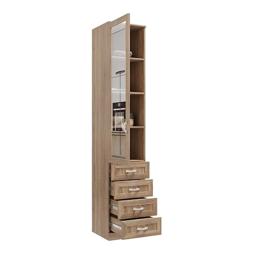 Книжный шкаф Библиограф 1.6 Квадро Дуб Сонома - фото 2