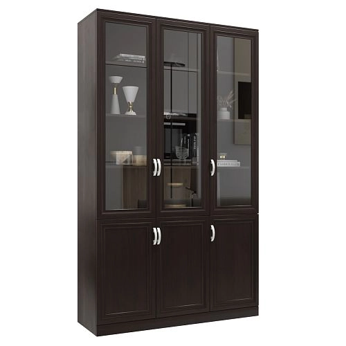 Шкаф Библиотека Библиограф 3.3 Рельеф Венге - фото 3