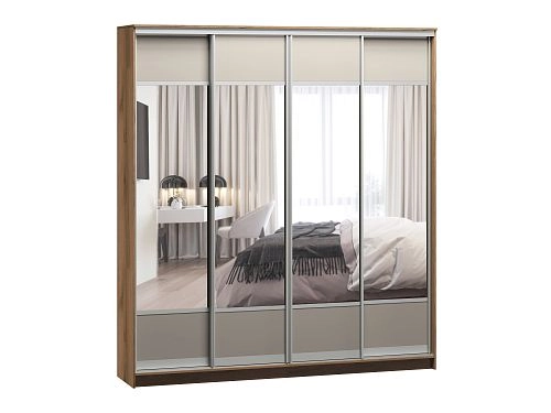 Шкаф-купе Борнео-4.6 Дуб Делано/Серебро - фото 2