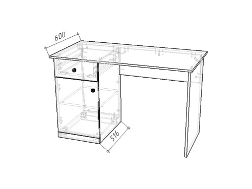 Письменный стол Банни-5 Дуб Мореный - фото 3