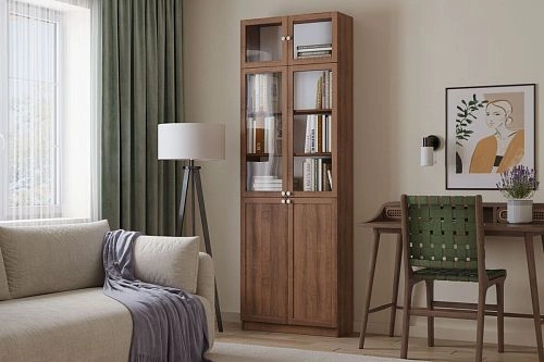 Стеллаж Билли-21 Хит Орех Экко с антресолью - фото 1