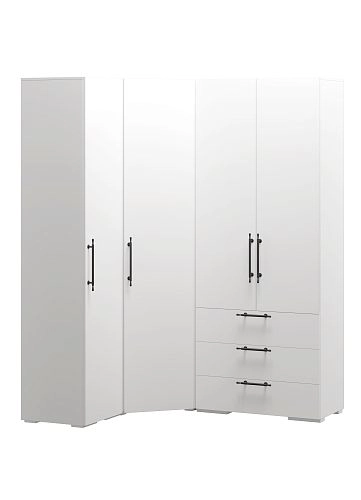 Шкаф угловой Мори-Хелена-13 Белый - фото 2