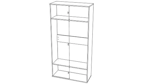 Шкаф распашной Марвин Йорк 2 фрезеровка 2 Милк - фото 3