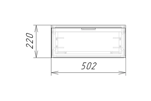 Тумба прикроватная подвесная Салерно NEW 1 Графит - фото 5