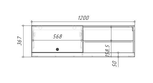 Антресоль Банни-3 Дуб Мореный - фото 3
