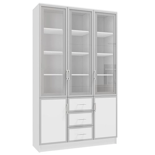 Книжный шкаф Альма-17 Белый - фото 3