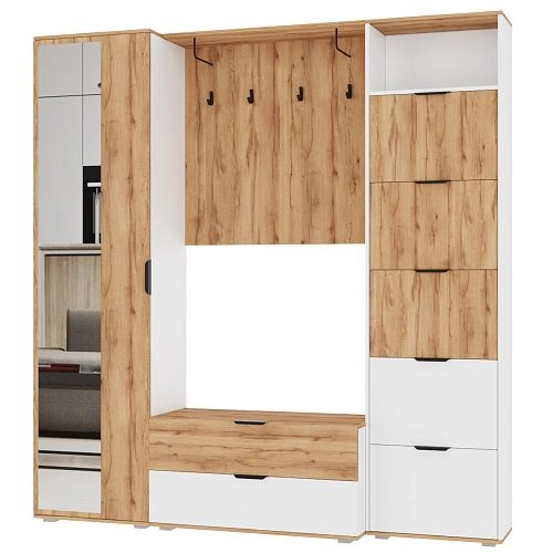 Прихожая Санти 3 Белый - фото 3