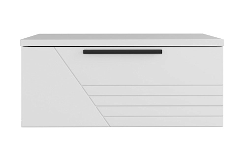 Тумба прикроватная подвесная Синтра 1 Белый - фото 3