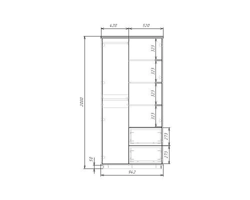 Шкаф распашной Бостон-2 - фото 7