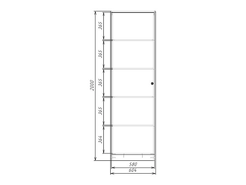 Шкаф распашной Монреаль-1 белье - фото 4