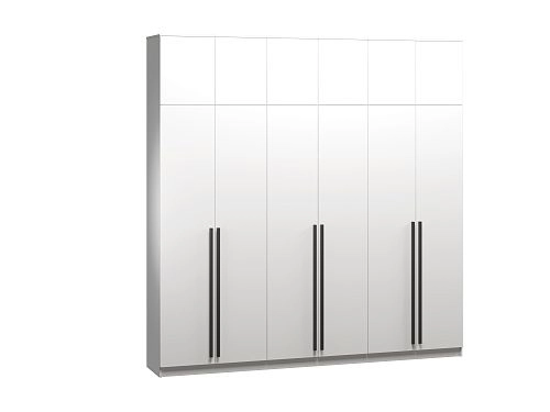 Шкаф распашной Лорена Пакс-6 с антресолью Белый - фото 2