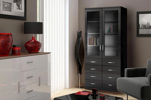 Книжный шкаф Моне 2.6 МДФ - фото 1