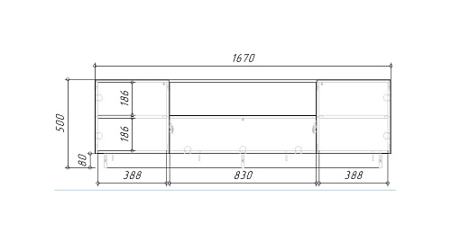 ТВ тумба Алиса 3 Белый - фото 5