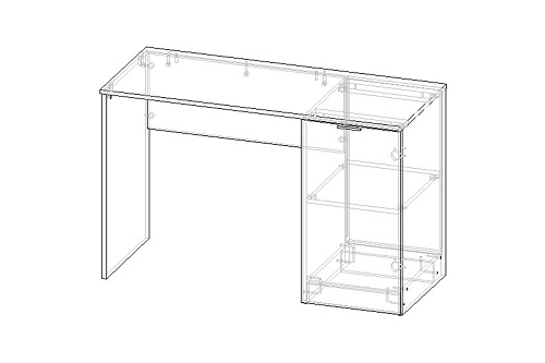 Письменный стол Салерно NEW Графит - фото 3