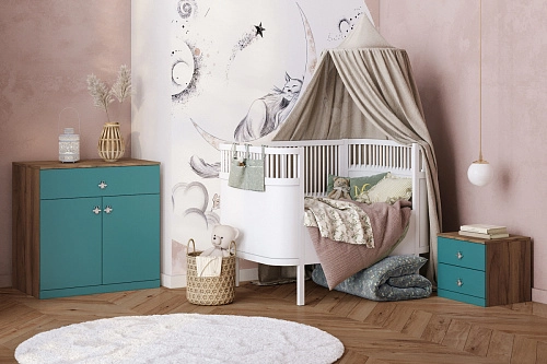 Стенка детская Скарабей-3 Аквамарин - фото 1