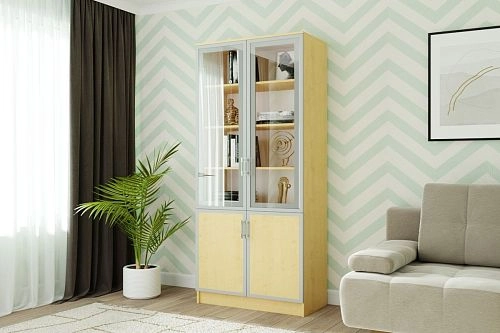 Книжный шкаф Альма-9 Клён - фото 1