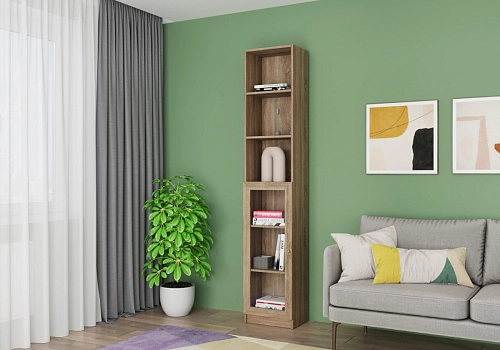 Книжный шкаф Карлос-031 Дуб Сонома - фото 1