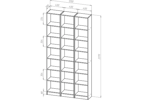 Стеллаж Билли-05 - фото 3