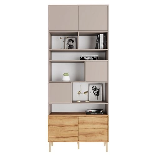 Стеллаж Скарлет-8 Дуб Золотистый - фото 4