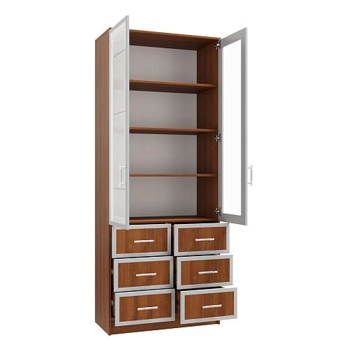 Книжный шкаф Альма-11 Орех Экко - фото 2