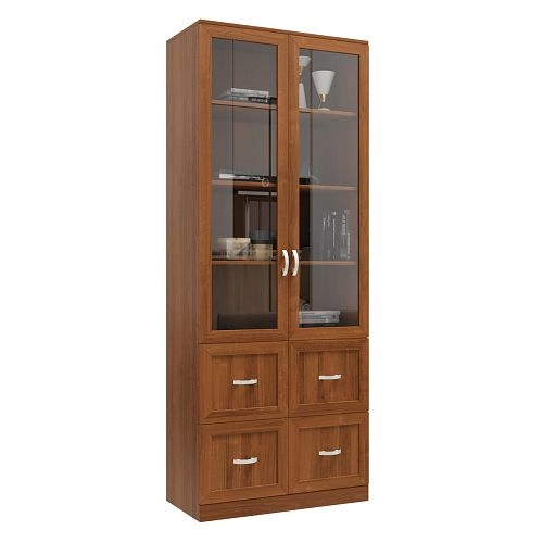 Книжный шкаф Библиограф 2.4 Квадро Орех Экко - фото 3