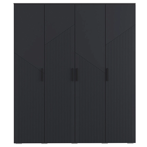 Шкаф распашной Синтра 4 Черный - фото 3