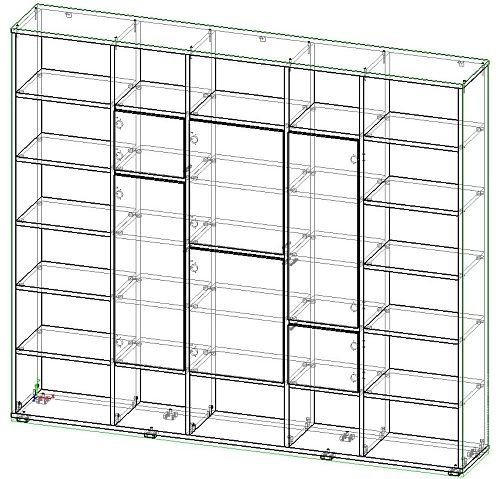 Стеллаж Куб-4 Кашемир Белый МДФ - фото 2
