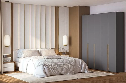 Шкаф распашной Эдинбург-5 Графит - фото 1