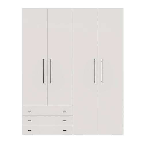 Шкаф распашной Калифорния-Стиль-8 Белый - фото 3