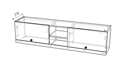 Стенка детская Стрекоза-12 Графит - фото 5