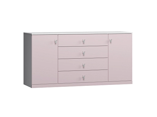 Комод Банни-3 Розовый Лайт - фото 2