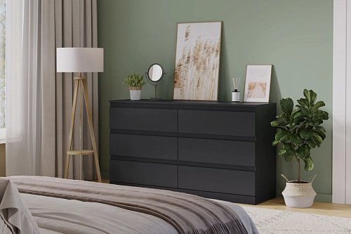 Комод Стефани Мальм-14 Черный - фото 1