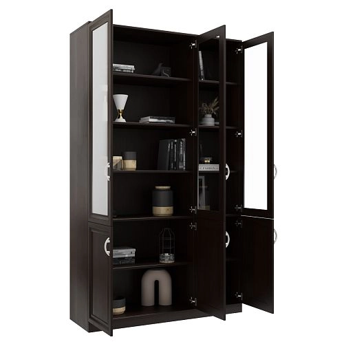 Шкаф Библиотека Библиограф 3.3 Рельеф Венге - фото 2