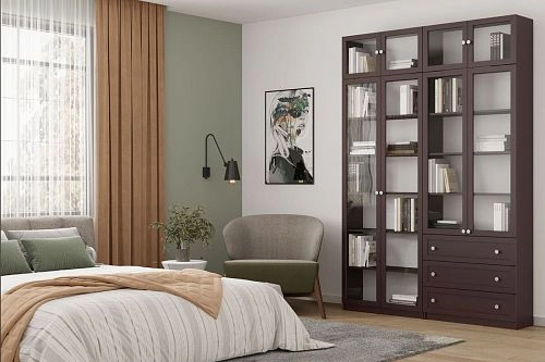 Шкаф для книг Билли-47 Венге Цаво - фото 1