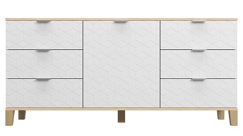 Комод Марвин Йорк 33 фрезеровка 2 Милк - фото 2