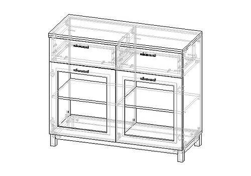 Комод Техас-9 МДФ - фото 3
